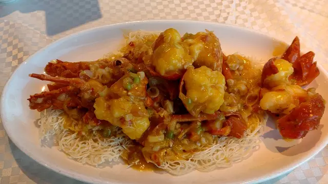 南瓜汁龍蝦炆米