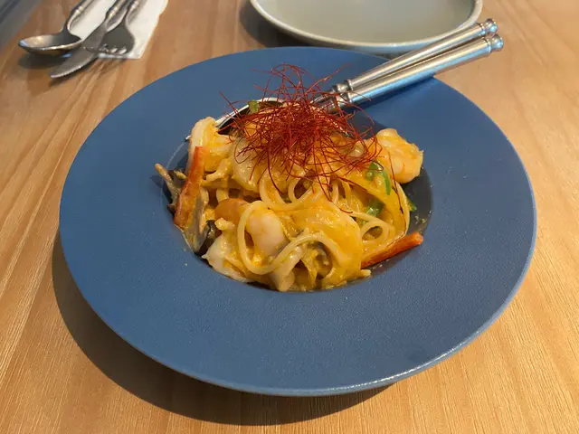 泰國蟹頭油大蝦帶子意粉