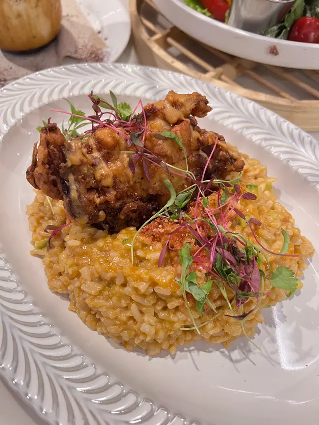 黃金流沙軟殼蟹龍蝦海皇汁意大利燴飯