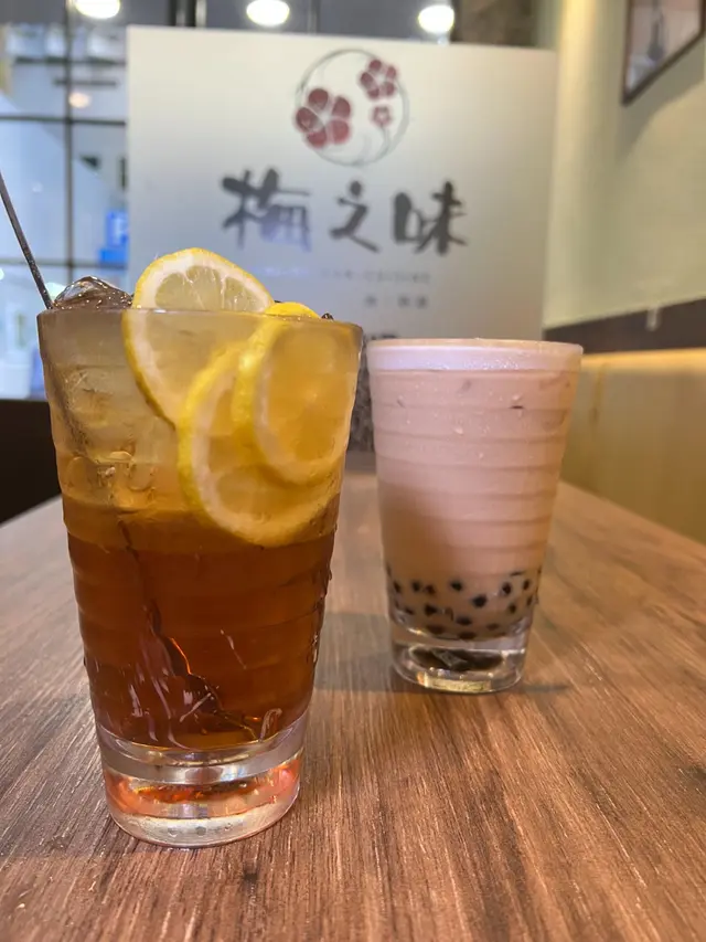 凍檸茶+珍珠奶茶