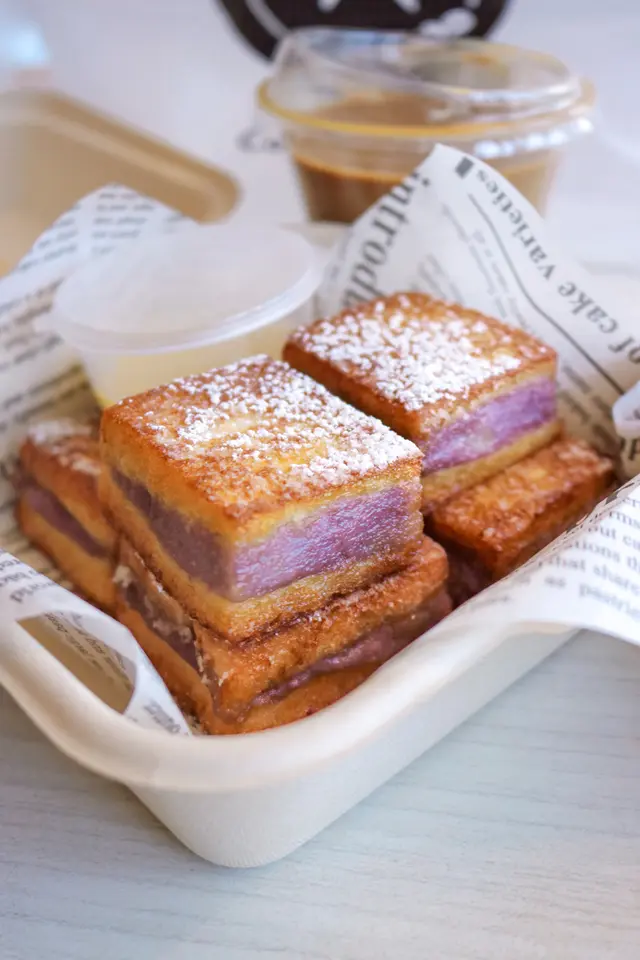 手工芋泥西多士