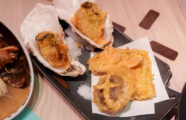 牡蠣野菜天婦羅 