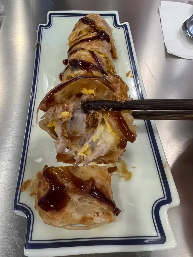 奶油芋泥,肉鬆起司