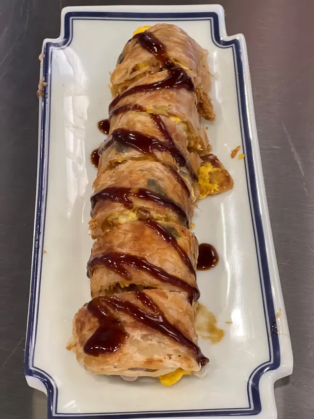 奶油芋泥,肉鬆起司