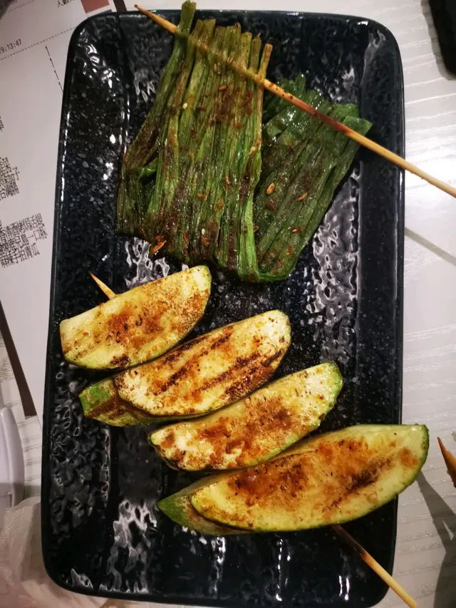 香燒孜然韭菜,川燒翠玉瓜