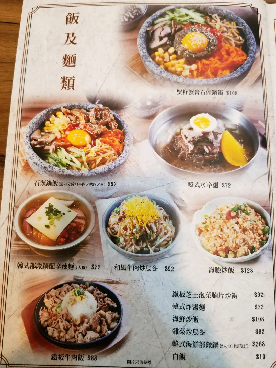 Y.J.K Food & Beverage's Menu Korean Sushi/Sashimi Izakaya in Yuen