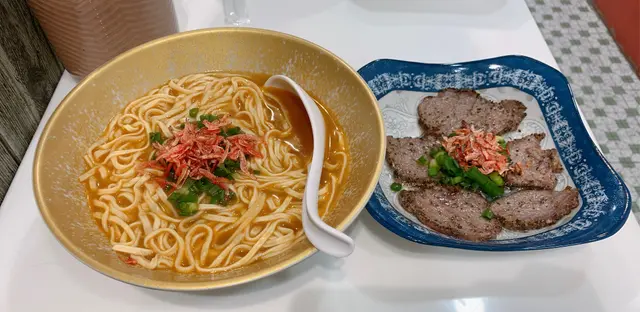 🦐海蝦濃湯Roast beef伊麵🍜