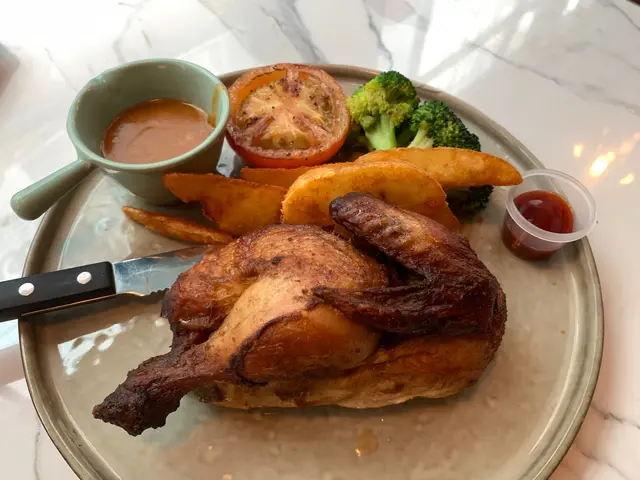 迷迭香燒春雞（半隻）是日薯菜