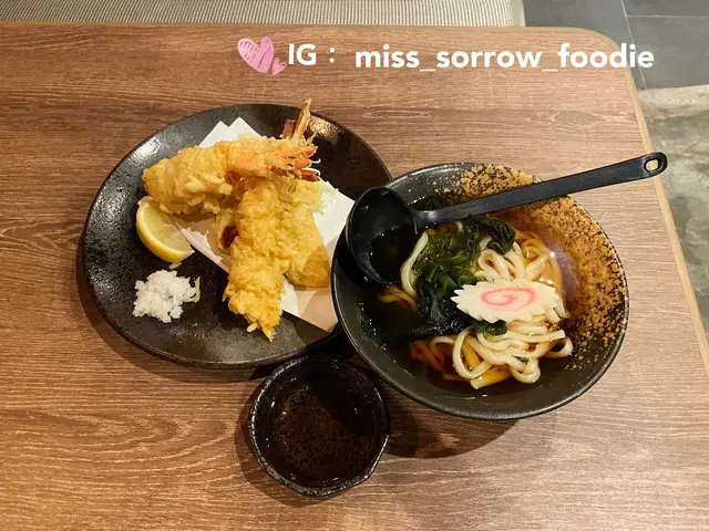 海老野菜天婦羅烏冬