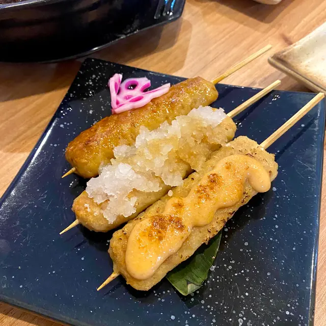  免治雞肉棒三色套餐 