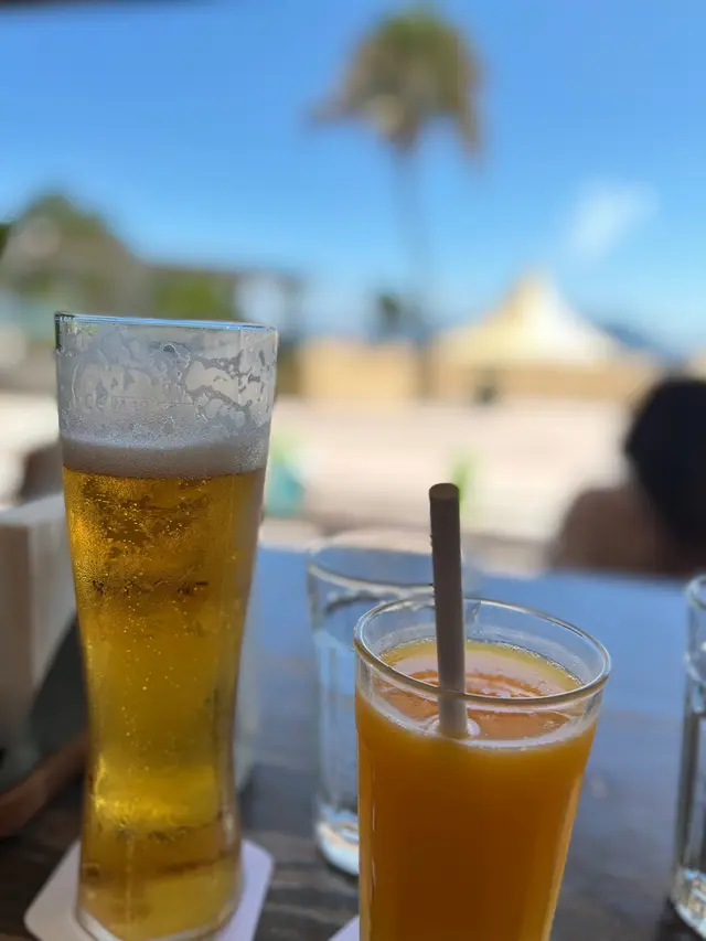 Orange juice $70 Peroni Draught $80