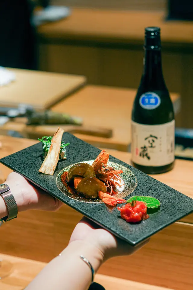 原隻大虎蝦配關西遼參