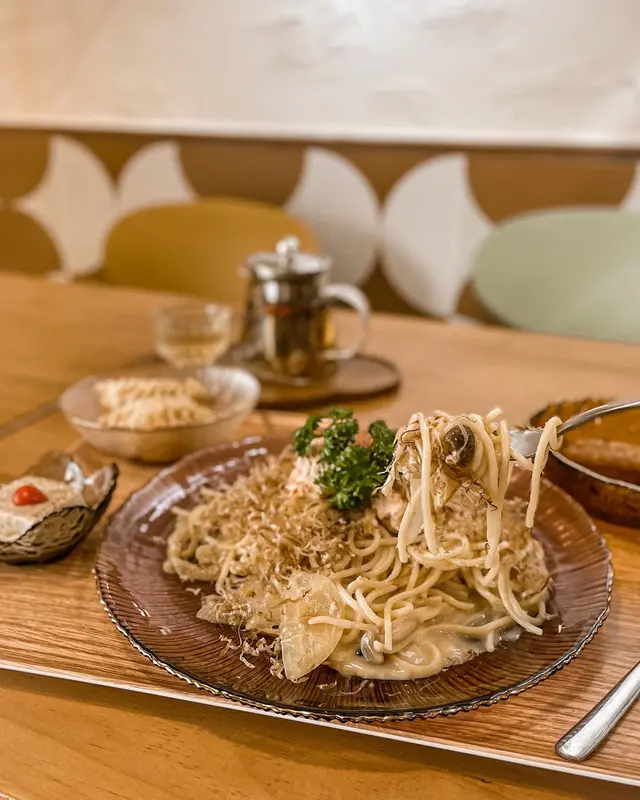 豆乳味噌三文魚意大利粉