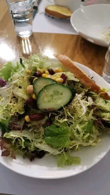 沙律菜新鮮，但紅腰豆有少少變味，款式太少