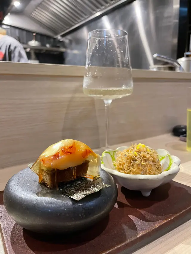 西班牙紅蝦帆立貝多士