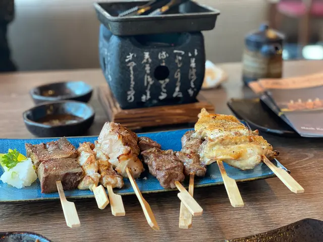 串燒的六式拼盤(鹽汁)