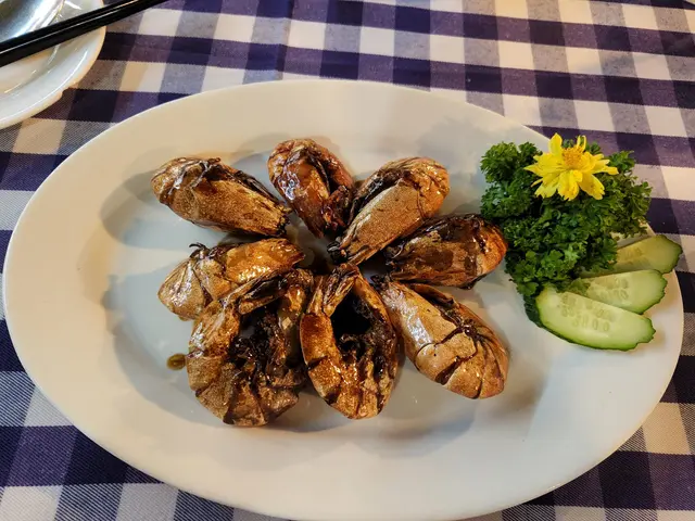 豉油王煎花竹蝦