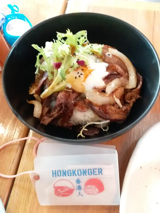 日式溫泉蛋牛脷飯