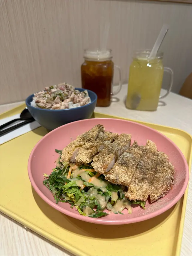 香酥雞排雞絲飯