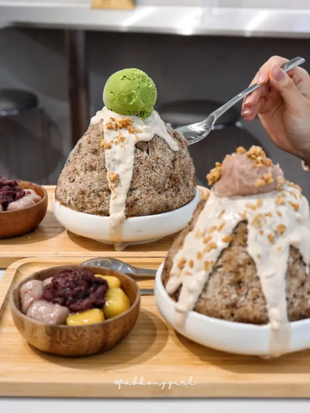 抹茶燕世雪花盛盤