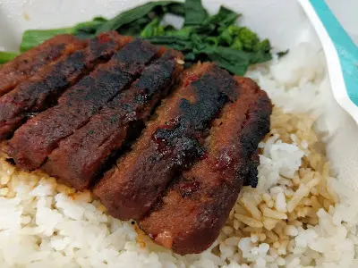 Impossible Pork 不可能（素）叉燒飯