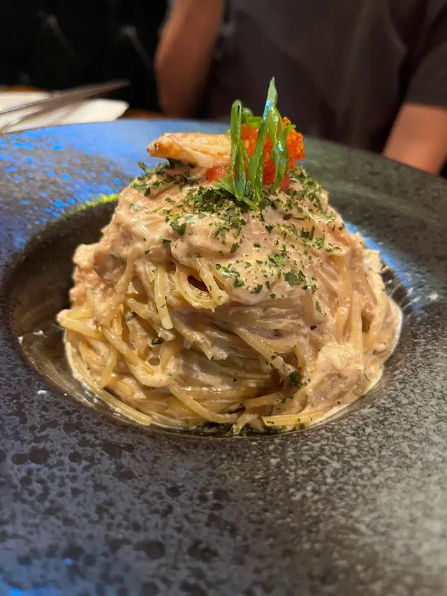 明太子蟹肉忌廉意粉