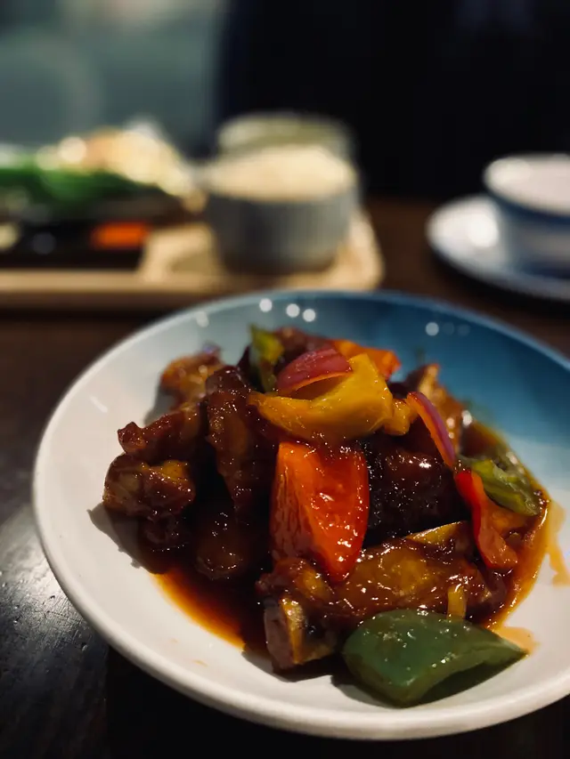 菠蘿蜜山渣糖醋肉排