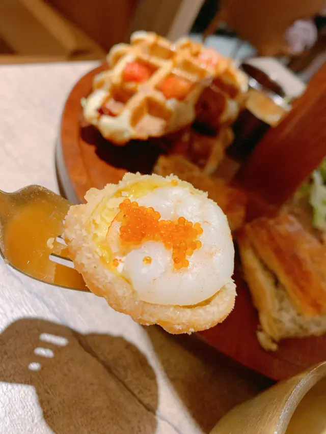 蟹籽大蝦海鮮撻