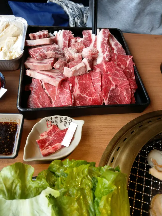 一堆未解凍的肉