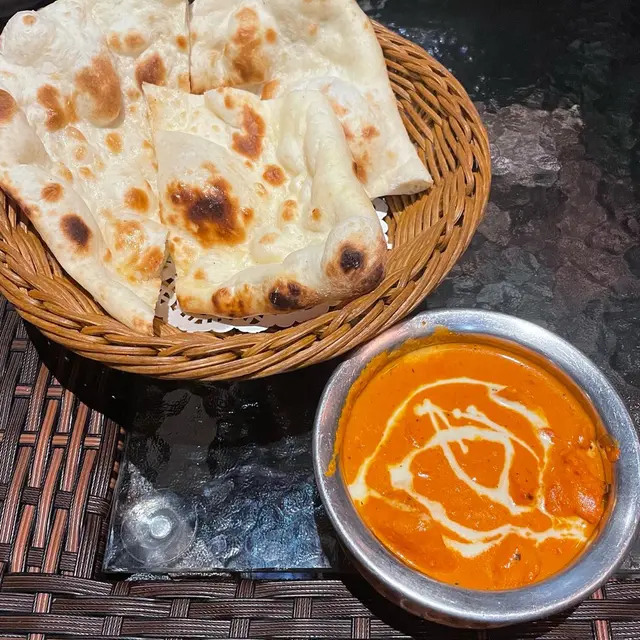 牛油雞咖喱 烤餅