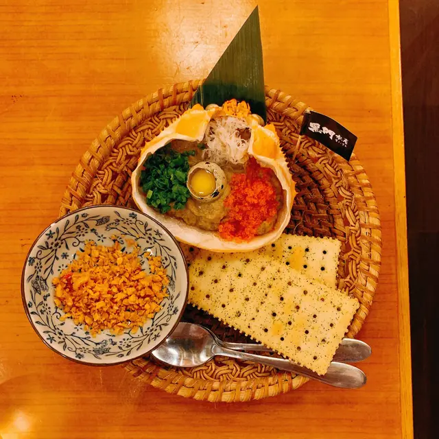 黑門令蟹味噌甲羅燒