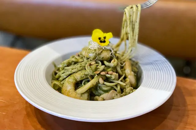 麻香海鮮扁意粉