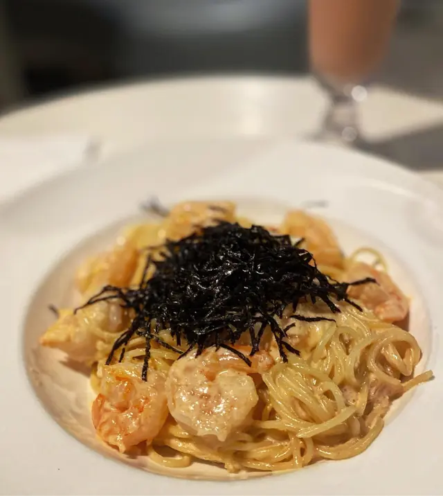 忌廉海蝦明太子意粉