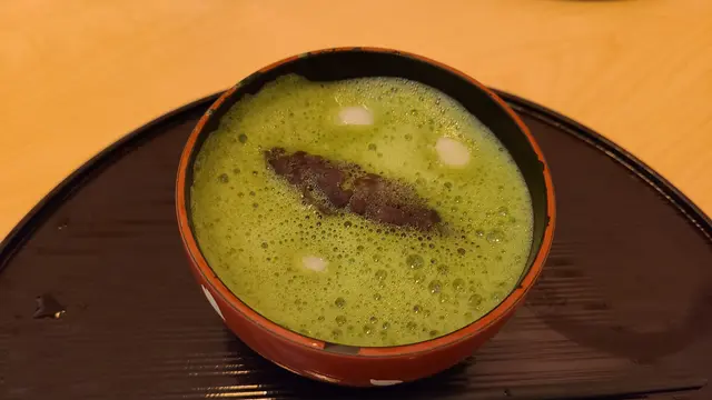 抹茶紅豆年糕甜湯