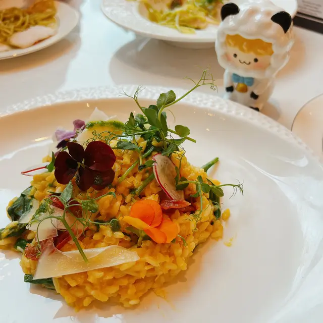 南瓜蟹肉菠菜意大利飯