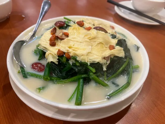 豆漿杞子鮮腐竹浸時蔬