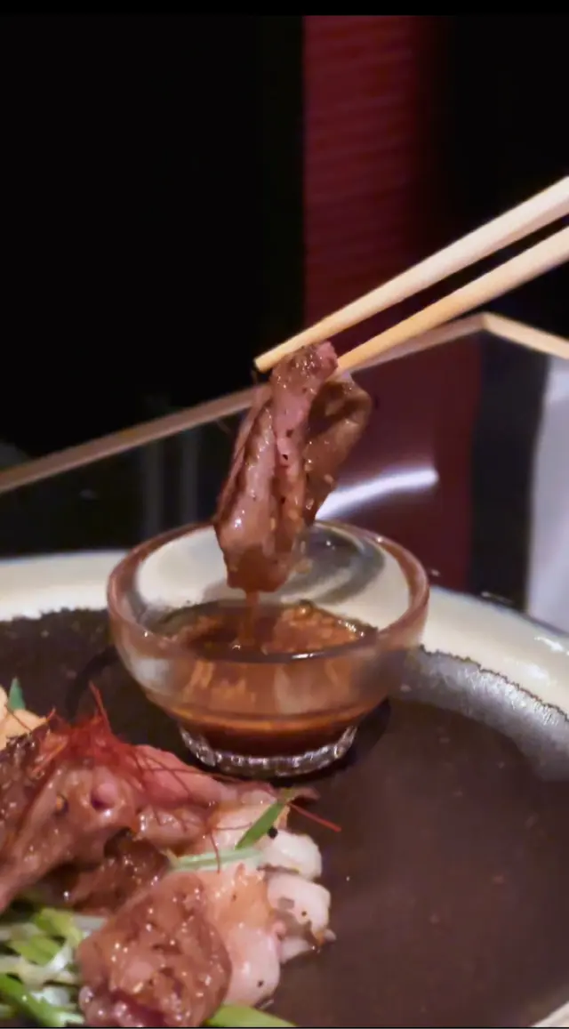 九條蔥和牛薄燒