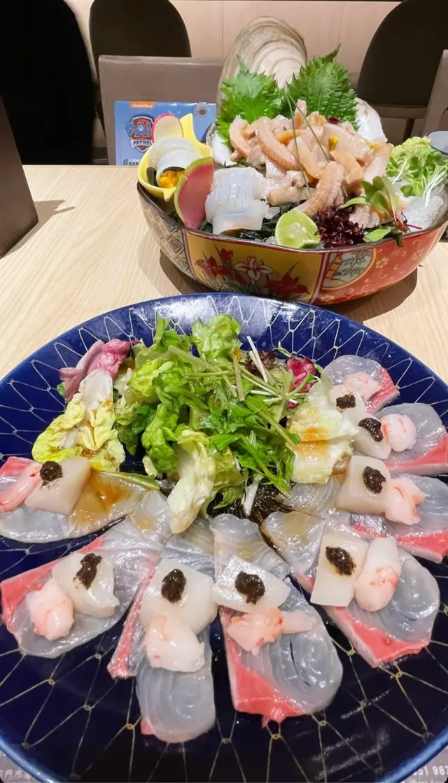 章紅魚薄切黑松露帶子