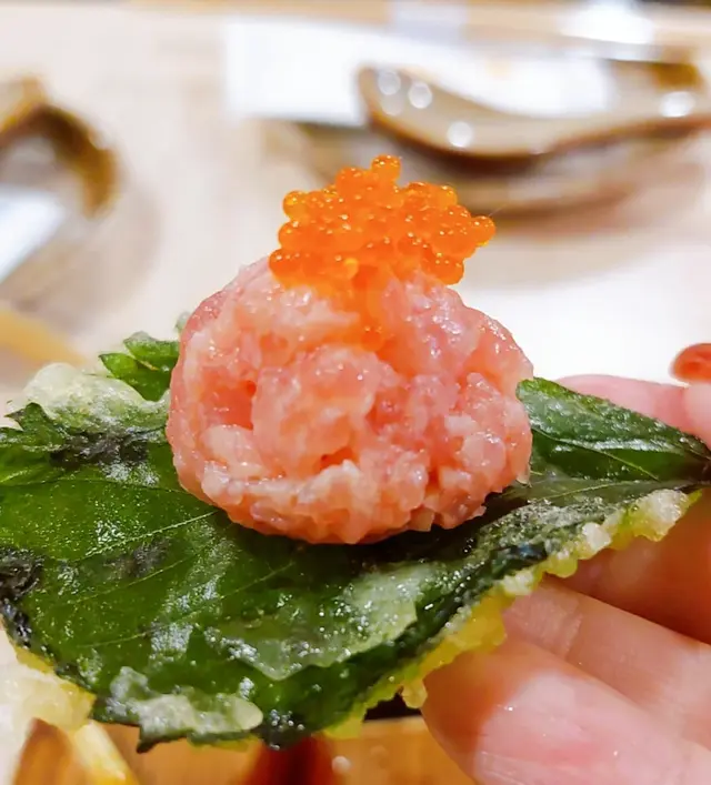 天婦羅誌蘇葉吞拿魚蓉