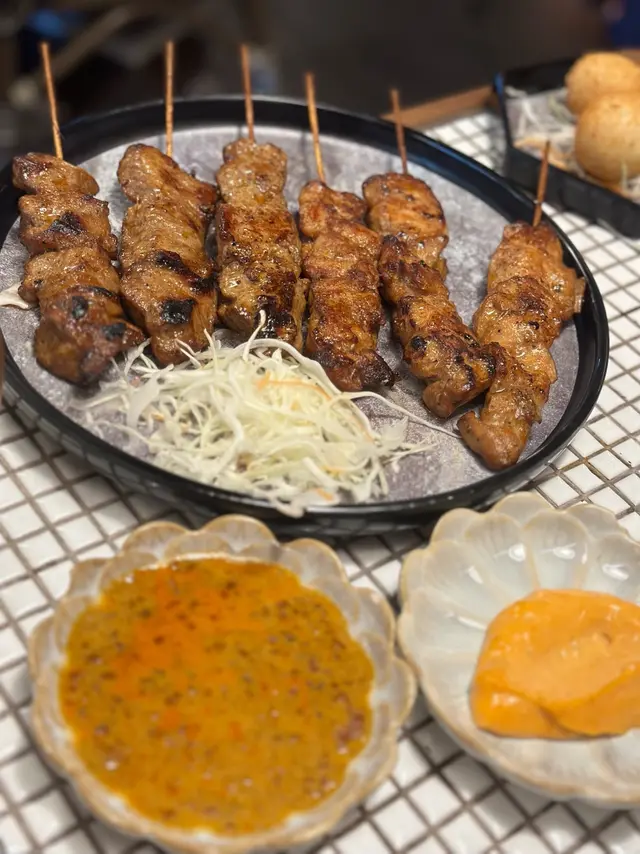 6串;豬肉、雞肉