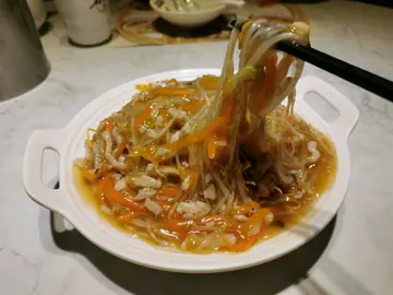 肉丝煎面