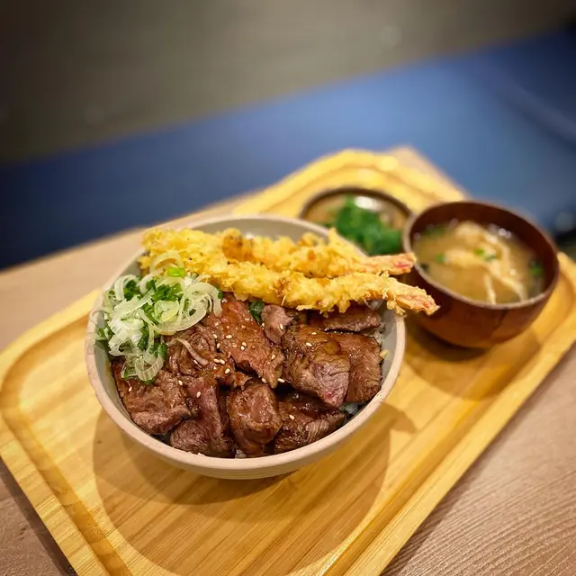天蝦和牛丼🍤🥩🍚