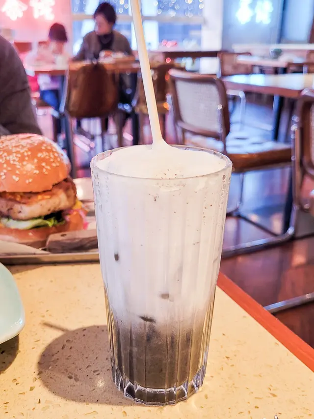 Cold Black Sesame Latte