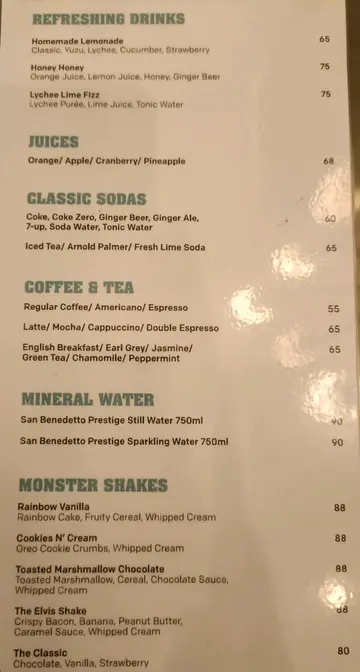 20/1/2023 Friday Drink Menu