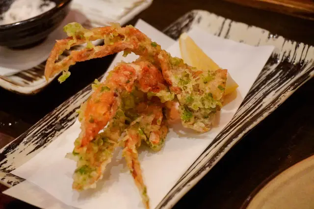  磯邊軟殼蟹天婦羅