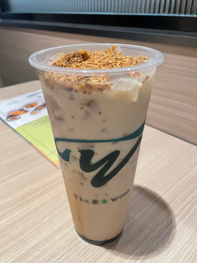 黑糖奶茶(凍) 加胚芽