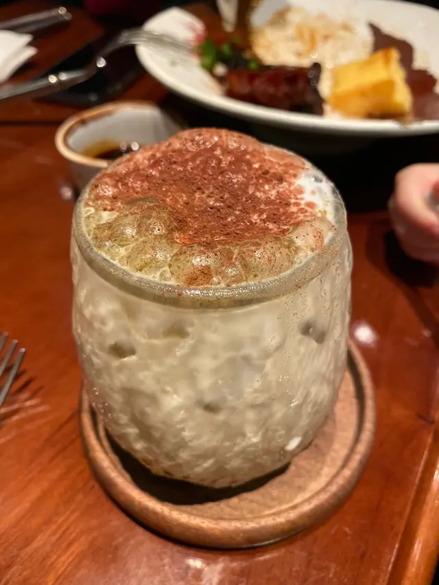 加$28跟餐有野飲同前菜,今日前菜係薯仔沙律,不過焙茶鮮奶冇乜焙茶味