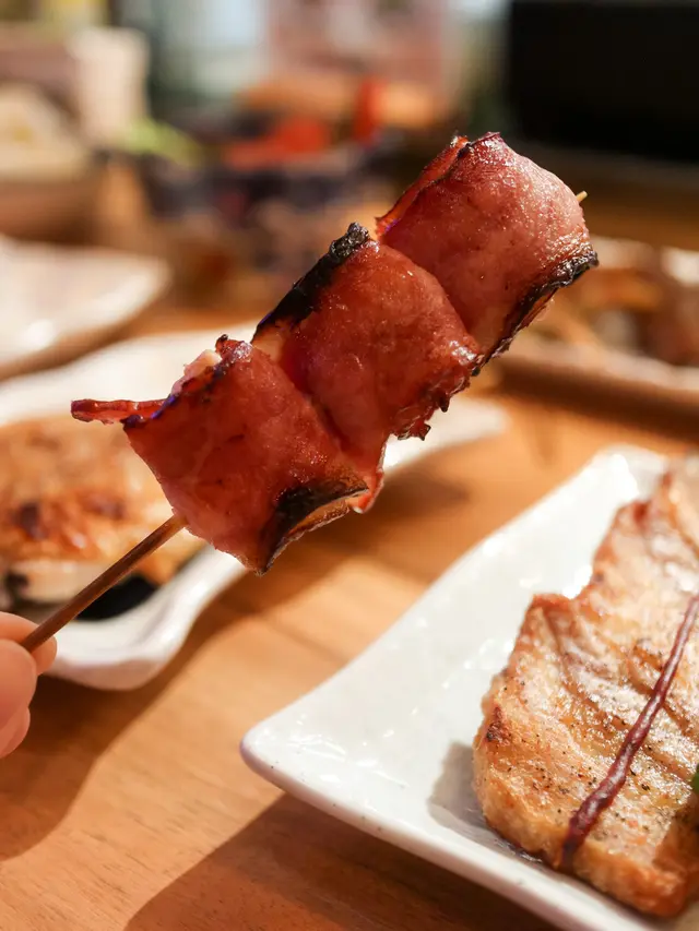 豚肉煙肉荔枝卷