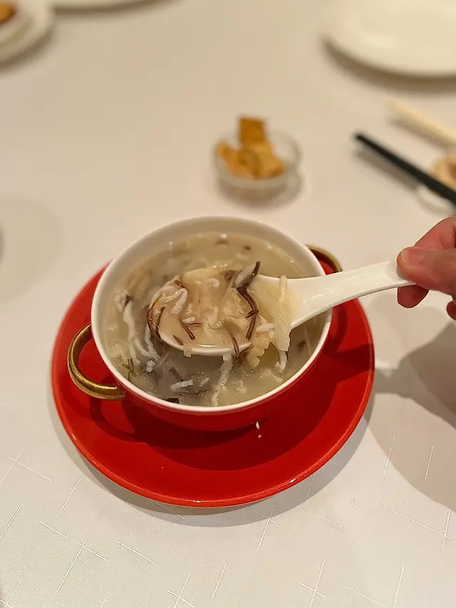 濃湯花膠雞絲羹