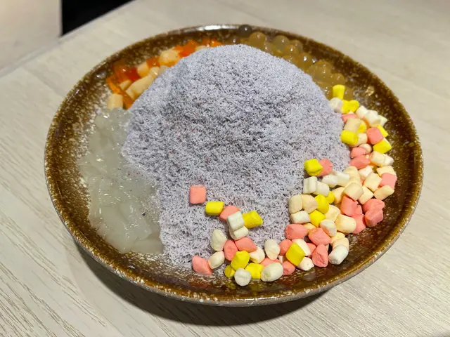 紫色迷戀夏日炎炎雪花冰